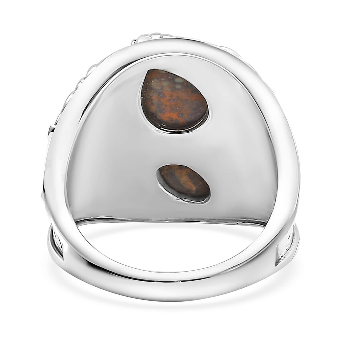 D'Joy Artisan Crafted Blue Horizon Turquoise 2.30 ctw Garuda Ring in Sterling Silver (Size 10.0)