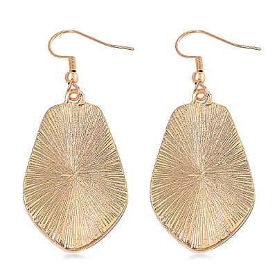 Unakite 50.00 ctw Earrings in ION Plated YG Stainless Steel