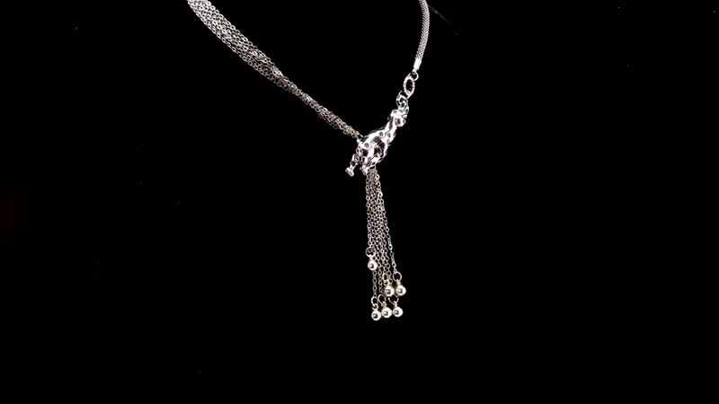 White Austrian Crystal Necklace (19-21 Inches) in Silvertone