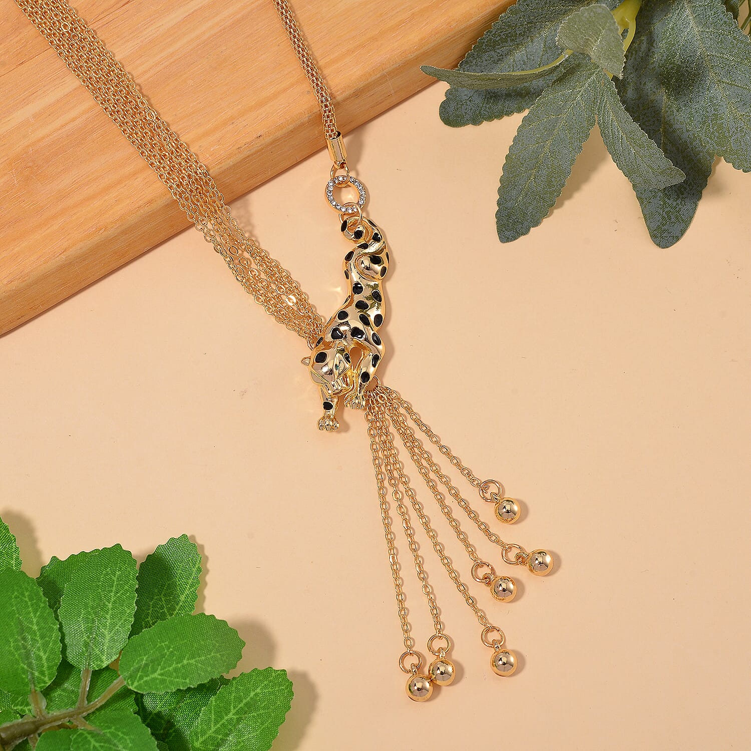 White Austrian Crystal Necklace (19-21 Inches) in Silvertone