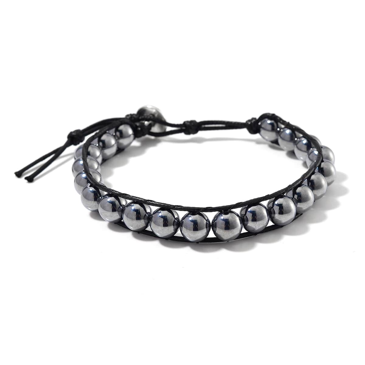 Terahertz 10mm Beaded 70.00 ctw Bracelet in Leather Code (8-10 Inches)  image number 0