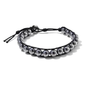 Terahertz 10mm Beaded 70.00 ctw Bracelet in Leather Code (8-10 Inches) 