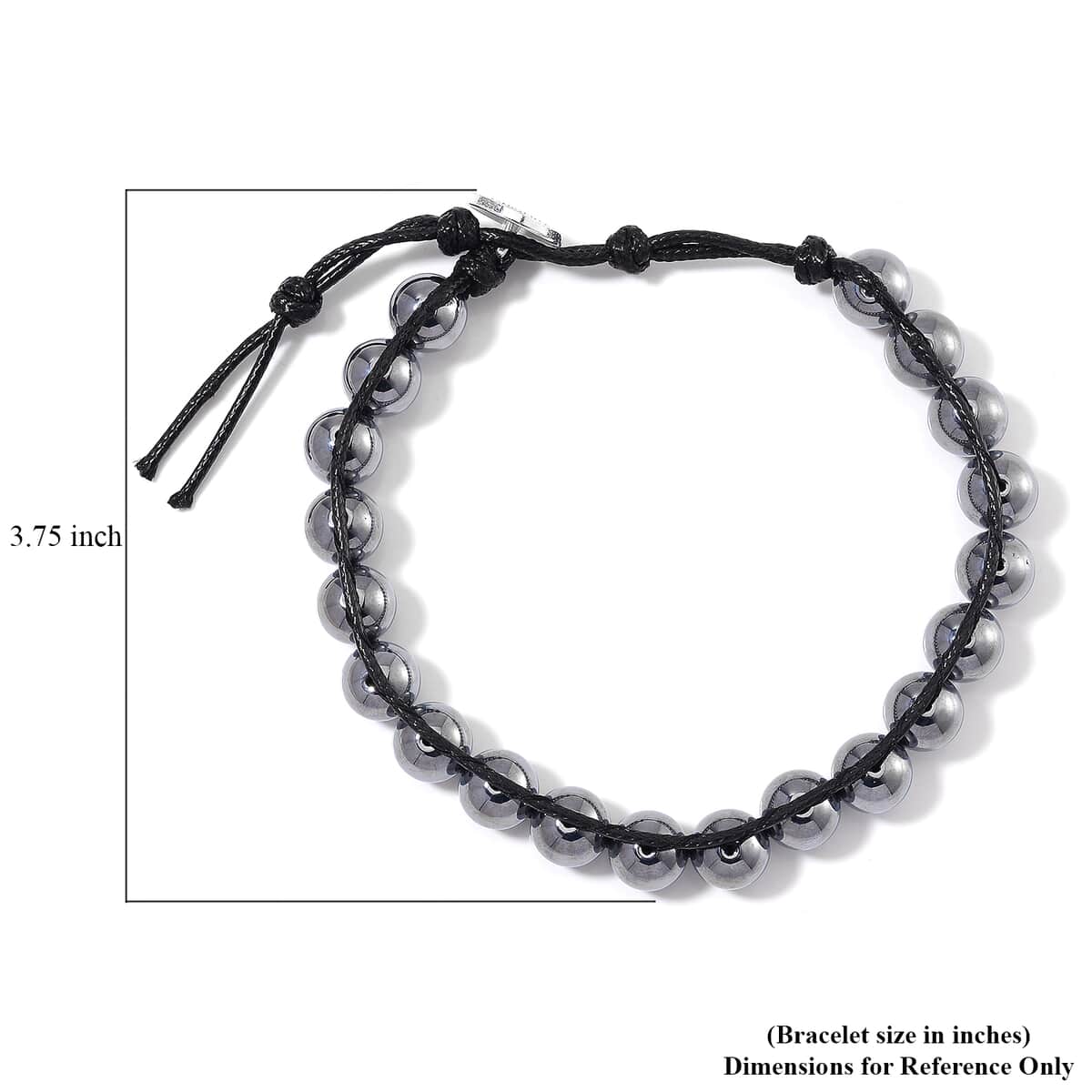 Terahertz 10mm Beaded 70.00 ctw Bracelet in Leather Code (8-10 Inches)  image number 4