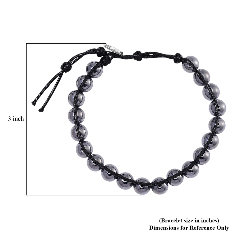 Terahertz 10mm Beaded 70.00 ctw Bracelet in Leather Code (8-10 Inches) 
