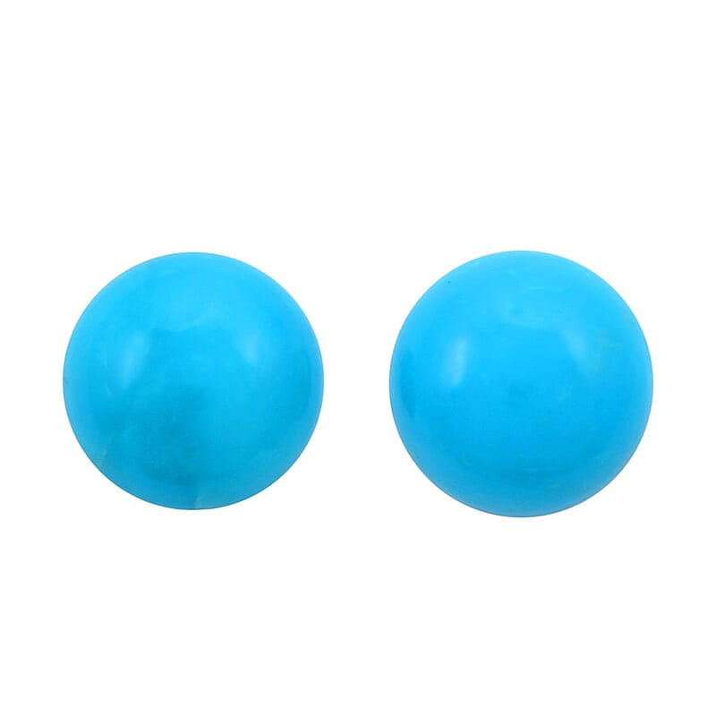 AAAA Sleeping Beauty Turquoise Set of 2 (Rnd 7 mm) 2.00 ctw