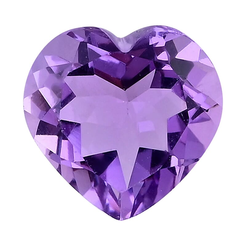 AAAA Rose De France Amethyst (Hrt 10 mm) 3.00 ctw