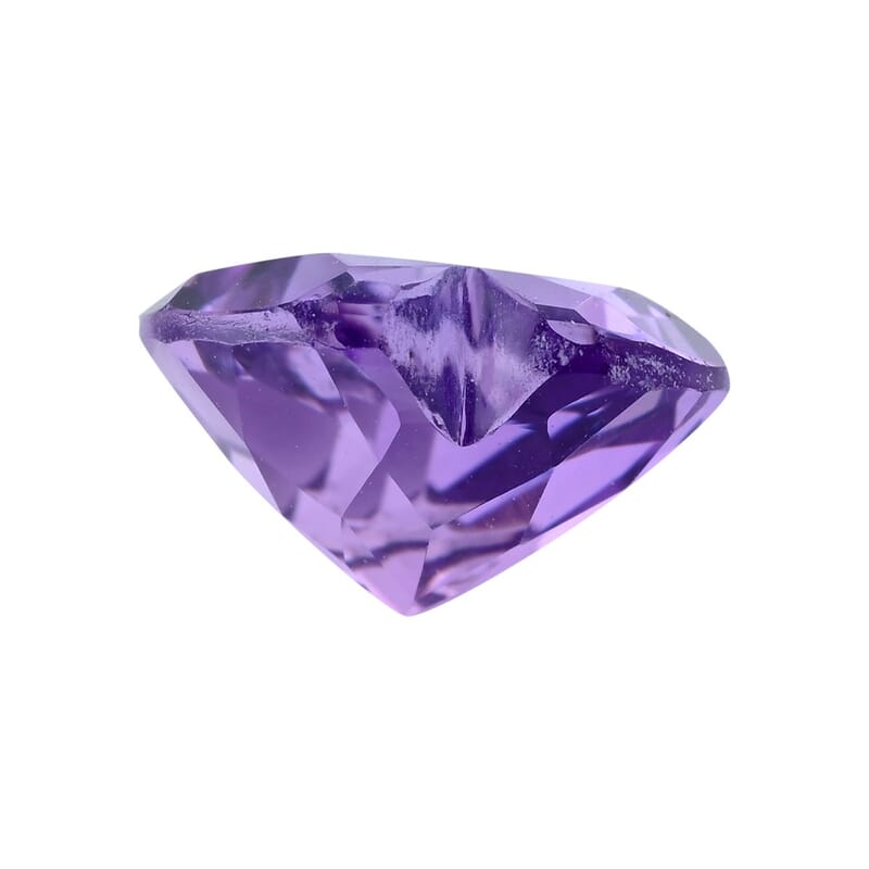 AAAA Rose De France Amethyst (Hrt 10 mm) 3.00 ctw