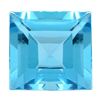 AAAA Swiss Blue Topaz Set of 2 (Sqr 7 mm) 3.50 ctw