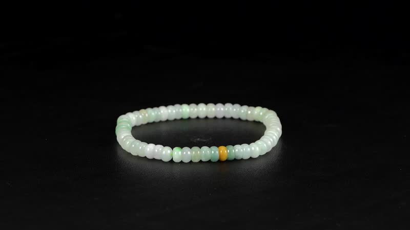 Natural Multi Jade 70.00 ctw Beaded Stretch Bracelet