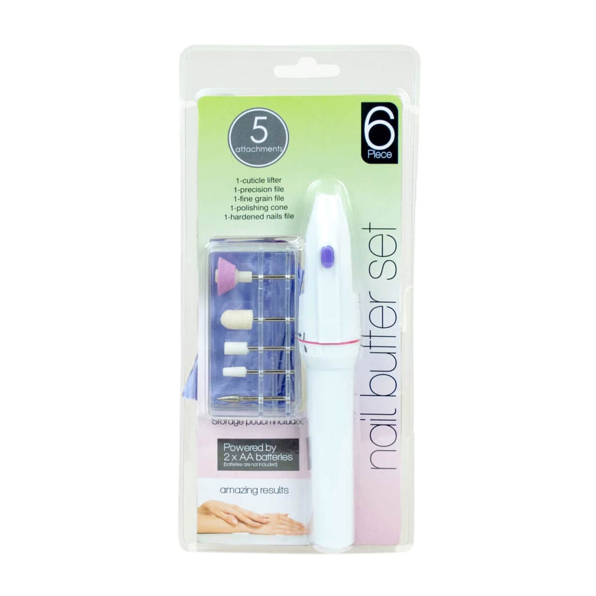 Closeout Bulk Buys Battery Operated Nail Buffer Set image number 0