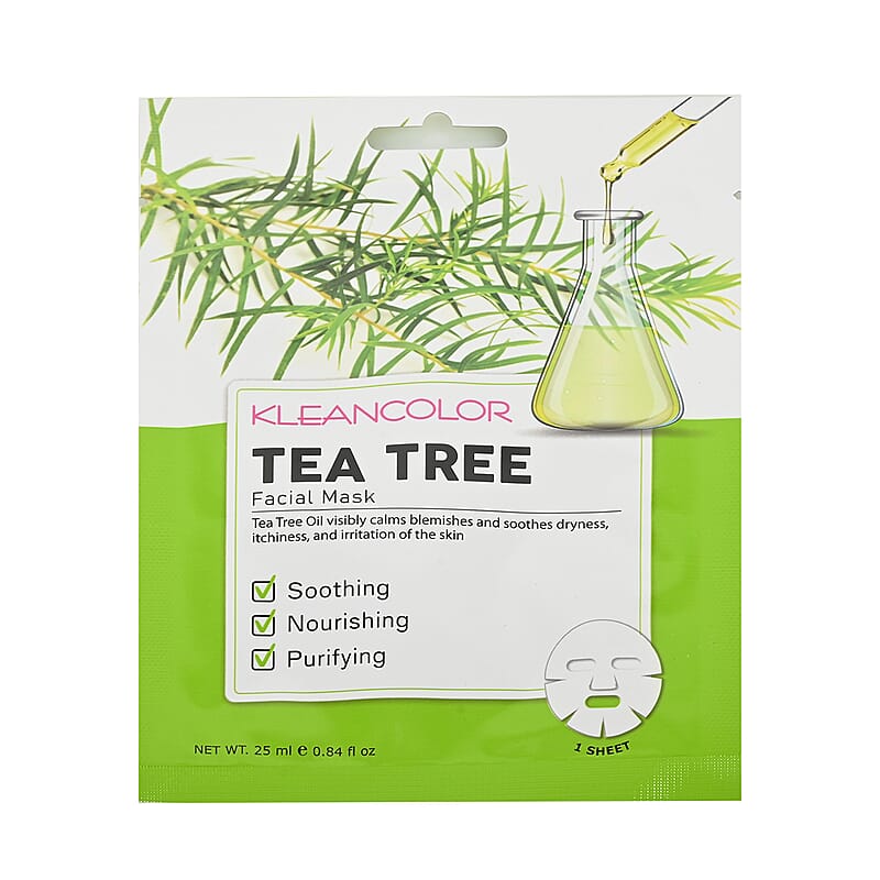 Closeout Klean Color Tea-Tree Sheet Mask in Display
