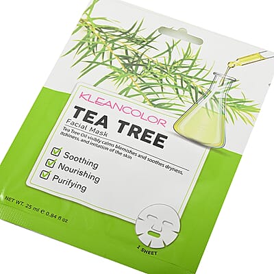 Closeout Klean Color Tea-Tree Sheet Mask in Display
