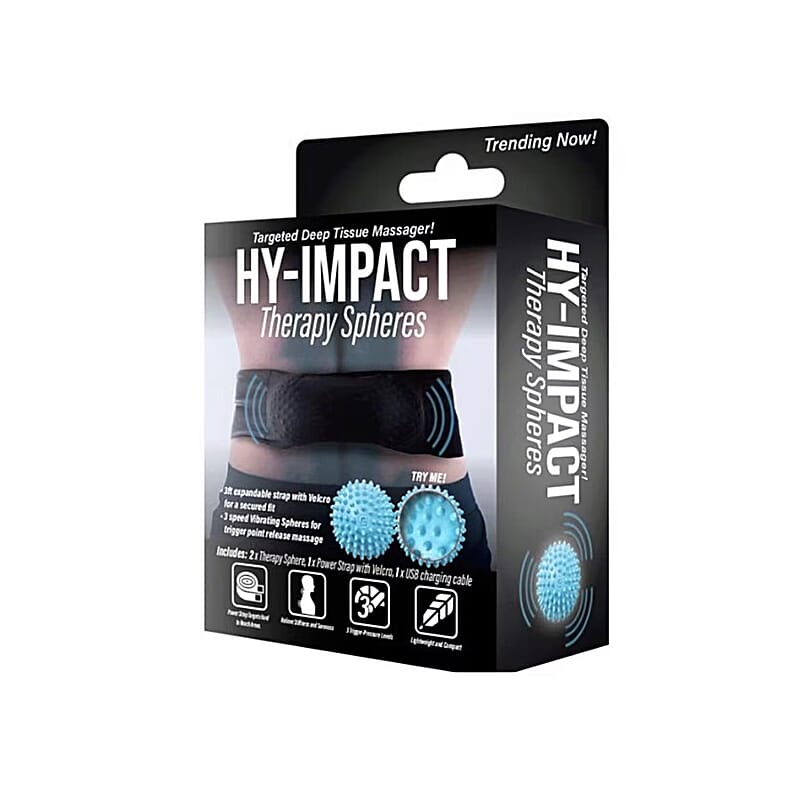 Closeout Hy-Impact 3 Speed Vibrating Massage Therapy Spheres with Expandable Strap