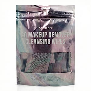 Closeout Colorco 20 Pack Holographic Individually Wrapped Travel Makeup Wipes