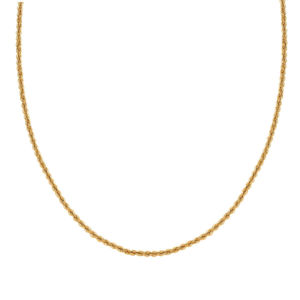 Doorbuster Rope Chain Necklace in 20K Yellow Gold 20 Inches 2.80 Grams image number 3