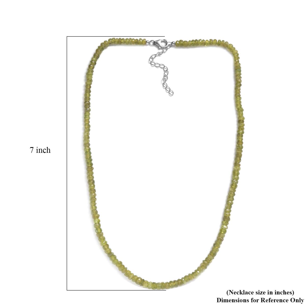 Songea Sapphire 40.00 ctw Beaded Necklace in Rhodium Over Sterling Silver 18 Inches image number 5