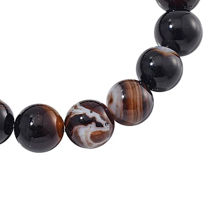 Agate Beaded Stretch Bracelet 150.00 ctw