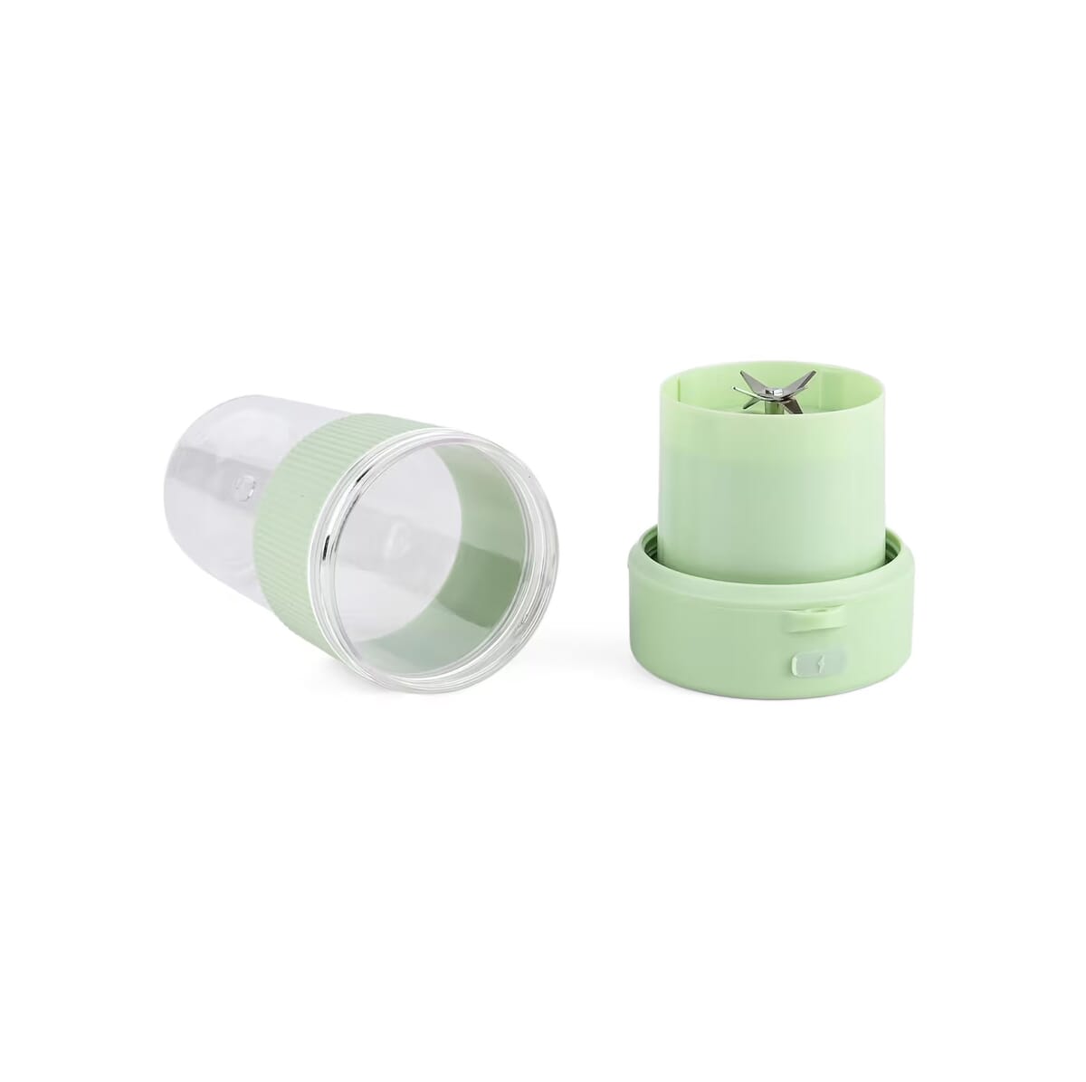 Portable and Rechargeable Juicer with Straw and Lid - Green (Built-in 1200mAh Battery) (350 ml) image number 8