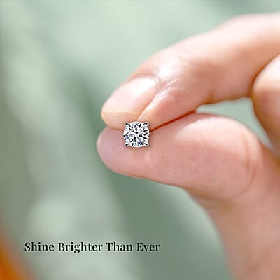 Luxuriant Lab Grown Diamond G VS 0.50 ctw Earrings in 14K White Gold