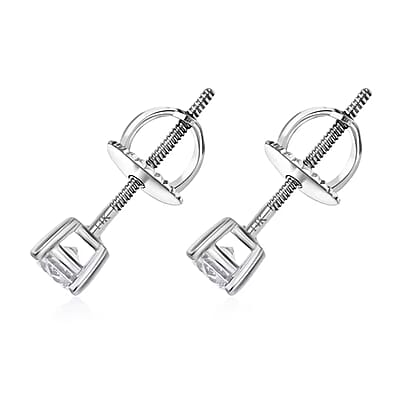 Luxuriant Lab Grown Diamond G VS 0.50 ctw Earrings in 14K White Gold