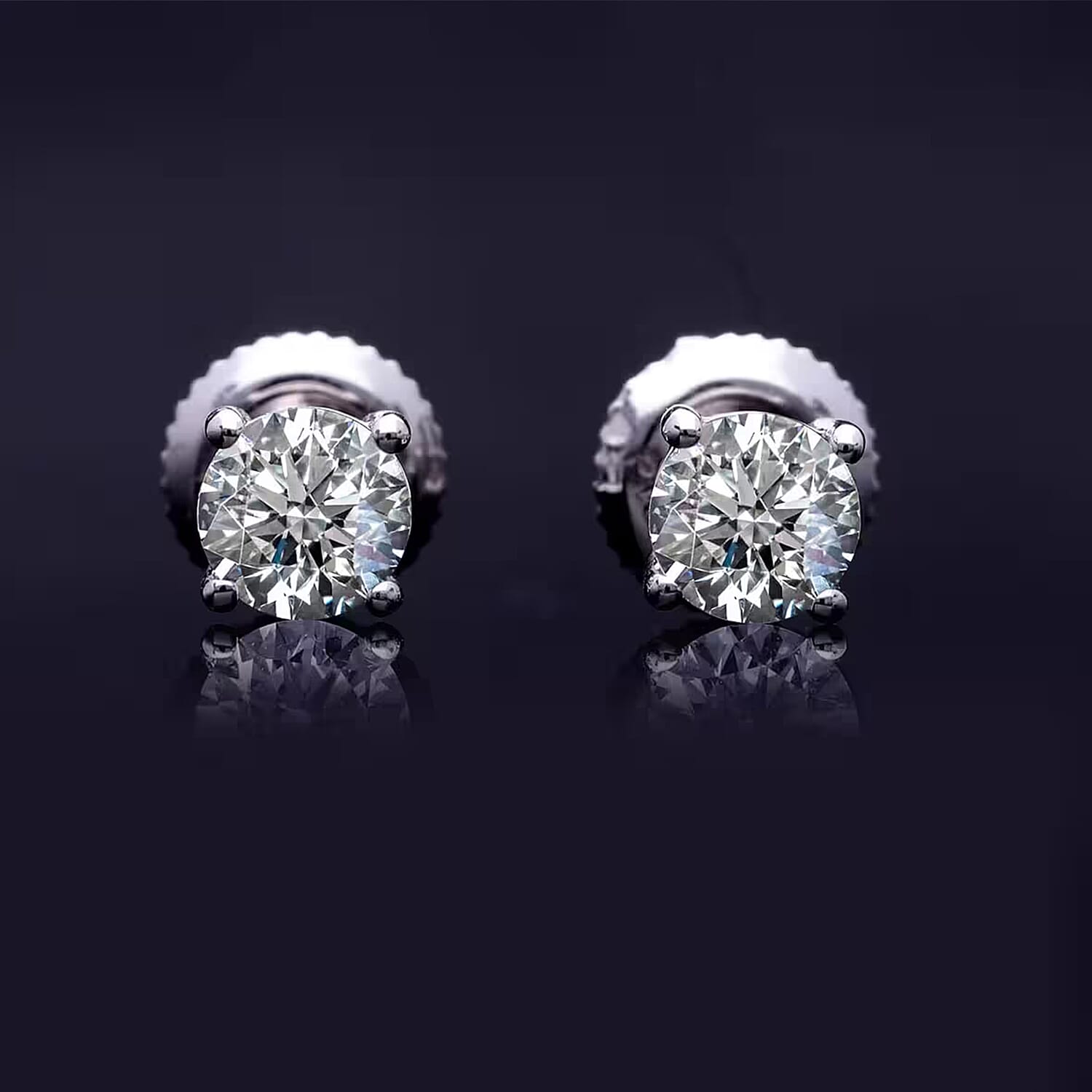 Luxuriant Lab Grown Diamond G VS 1.00 ctw Stud Noble Light Earrings in 950 Platinum
