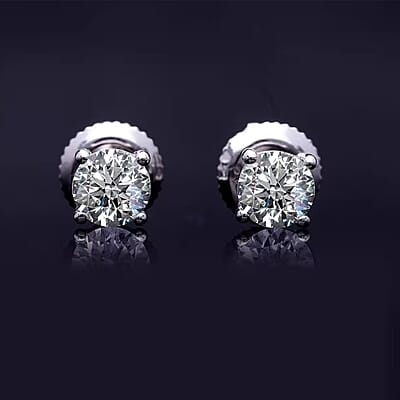 Luxuriant Lab Grown Diamond G VS 1.00 ctw Stud Noble Light Earrings in 950 Platinum