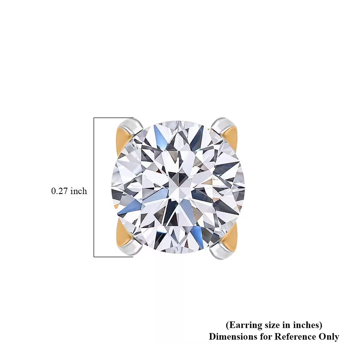 Luxuriant Lab Grown Diamond G VS 3.00 ctw Stud Earrings in 14K Yellow Gold image number 7