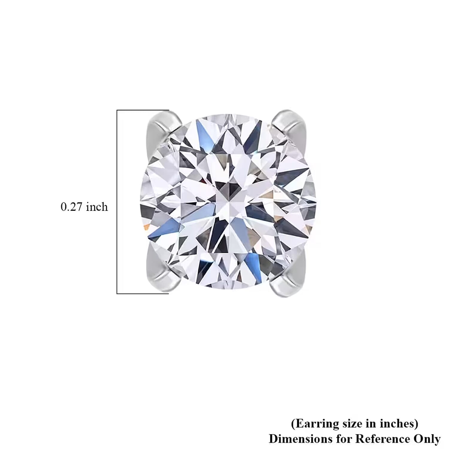 Luxuriant Lab Grown Diamond G VS 3.00 ctw Stud Earrings in 950 Platinum