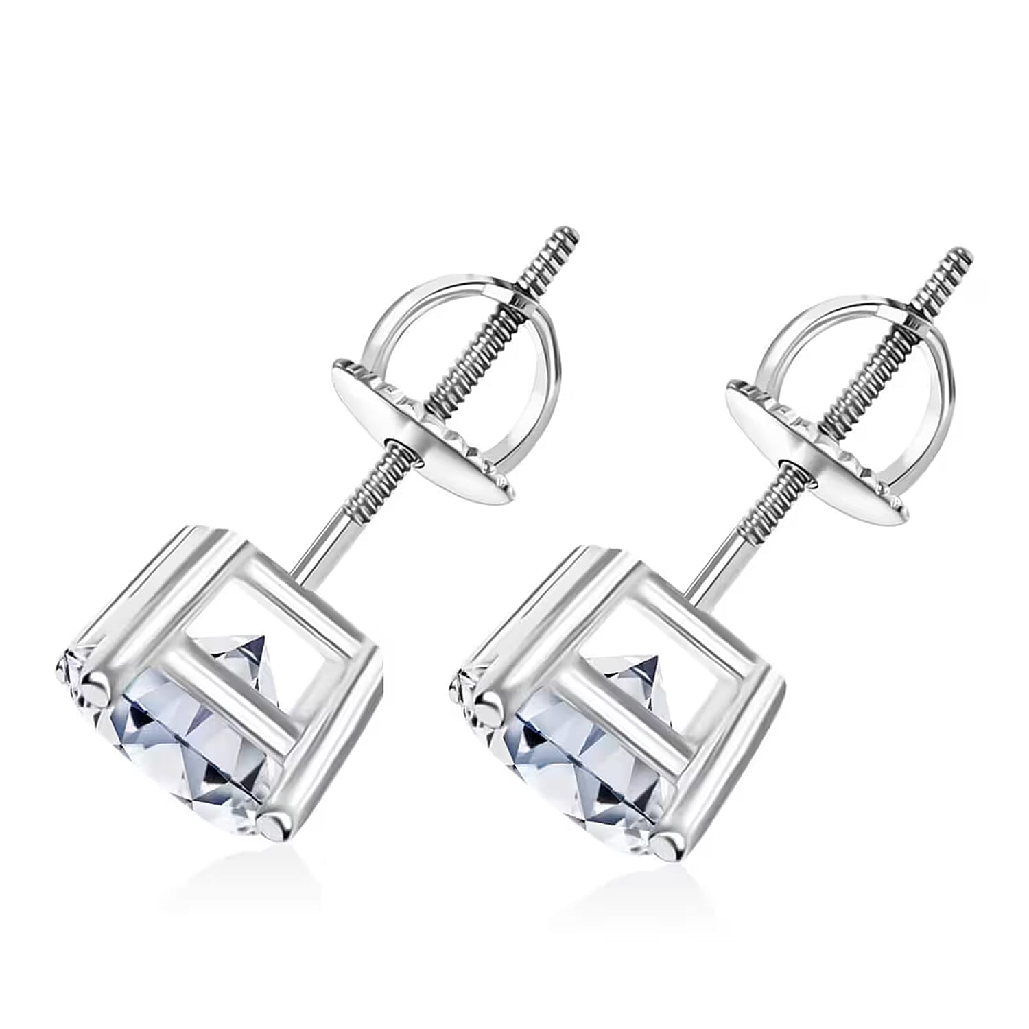 Luxuriant Lab Grown Diamond G VS 3.00 ctw Stud Earrings in 950 Platinum