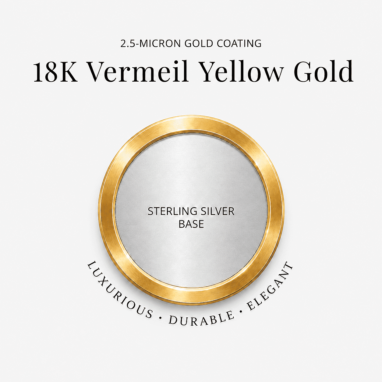 Luxuriant Lab Grown Diamond G-H Color SI Clarity 1.00 ctw Solitaire Stud Earrings in 18K Vermeil Yellow Gold Over Sterling Silver