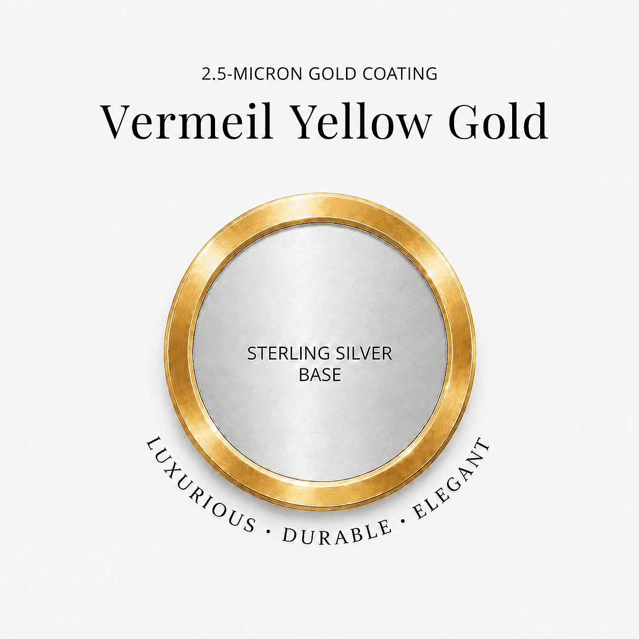 Luxuriant Lab Grown Diamond G-H Color SI Clarity 0.50 ctw Solitaire Stud Earrings in 18K Vermeil Yellow Gold Over Sterling Silver