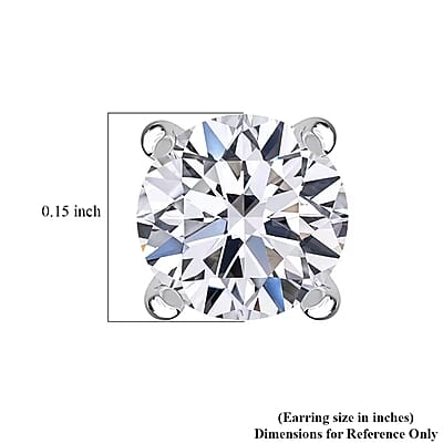 Luxuriant Lab Grown Diamond G VS 0.50 ctw Stud Earrings in 950 Platinum