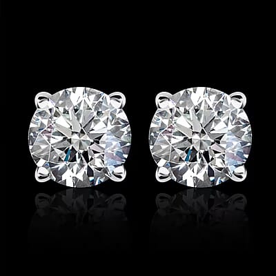 Luxuriant Lab Grown Diamond G VS 1.50 ctw Earrings in 14K White Gold