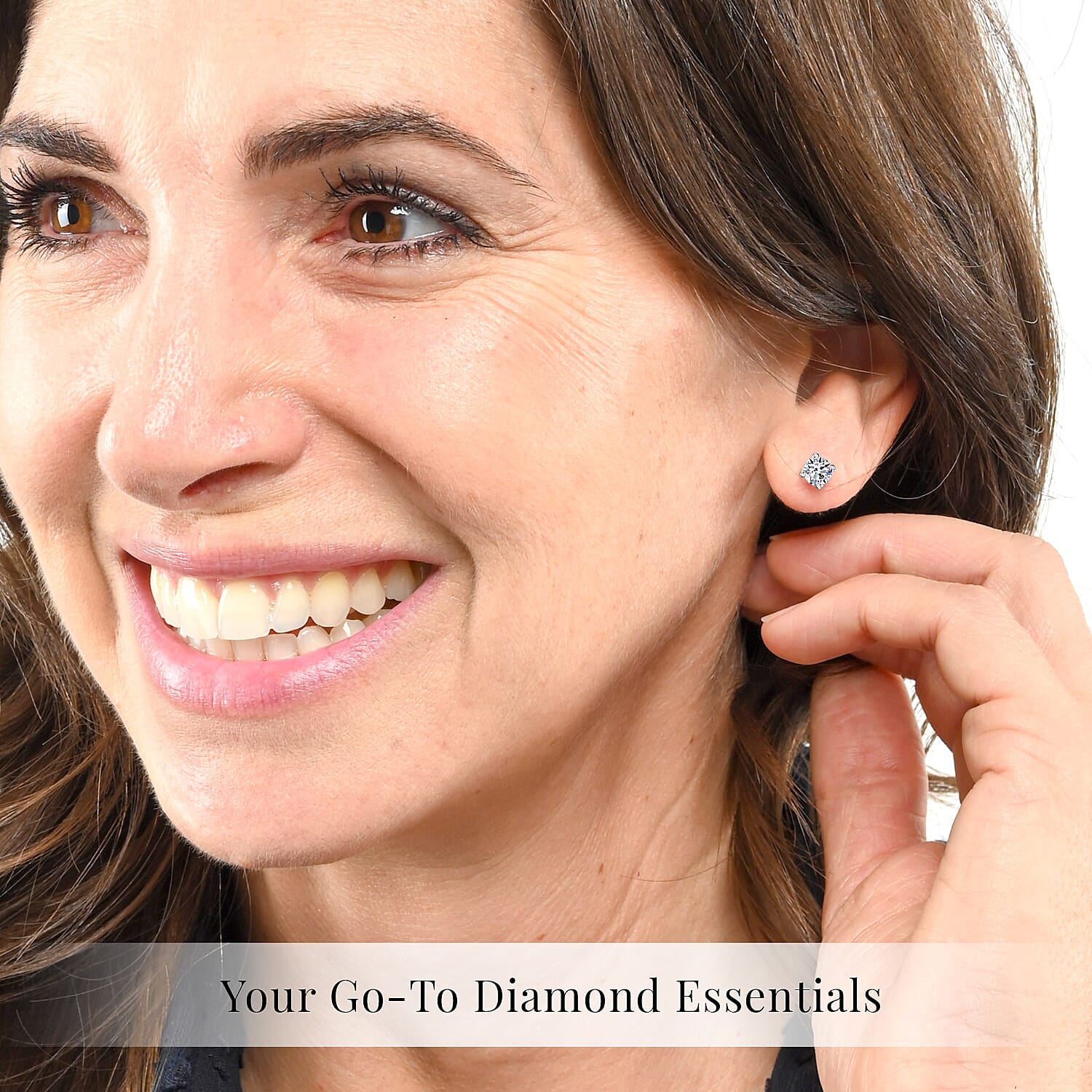 Luxuriant Lab Grown Diamond G-H SI 1.50 ctw Solitaire Stud Earrings in Platinum Over Sterling Silver