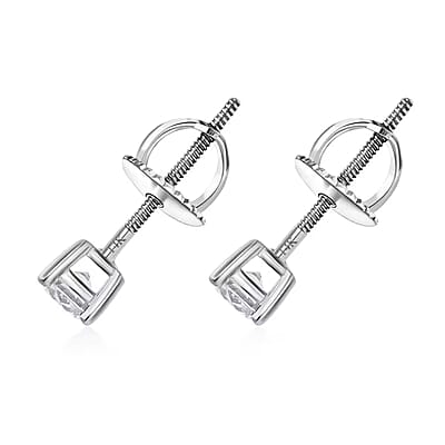 Luxuriant Lab Grown Diamond G VS 2.00 ctw Stud Earrings in 14K White Gold