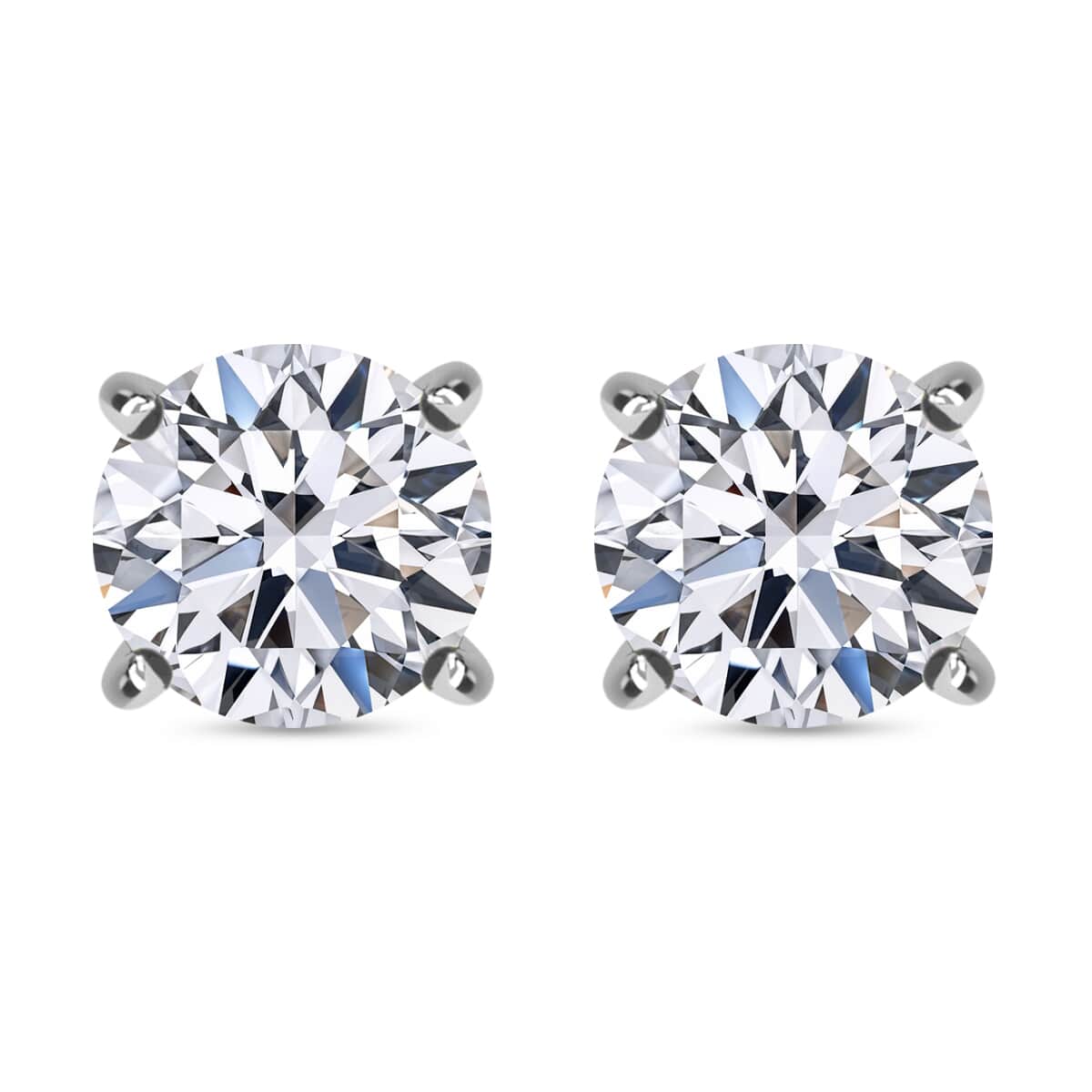 Luxuriant Lab Grown Diamond G VS 2.00 ctw Stud Earrings in 950 Platinum (Del. in 12-15 Days) image number 0