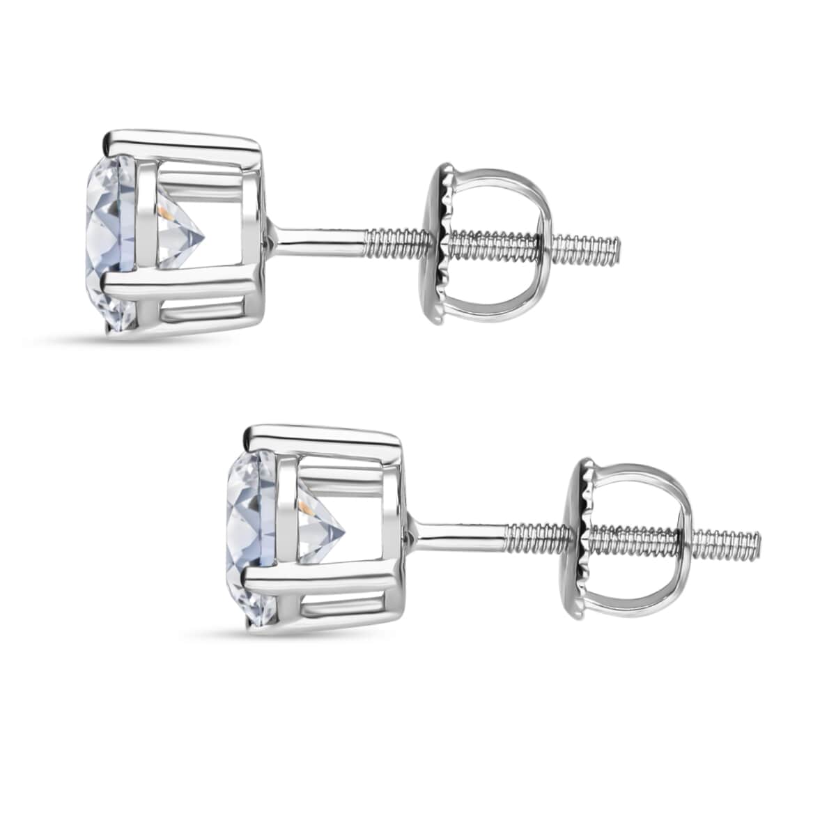 Luxuriant Lab Grown Diamond G VS 2.00 ctw Stud Earrings in 950 Platinum (Del. in 12-15 Days) image number 3