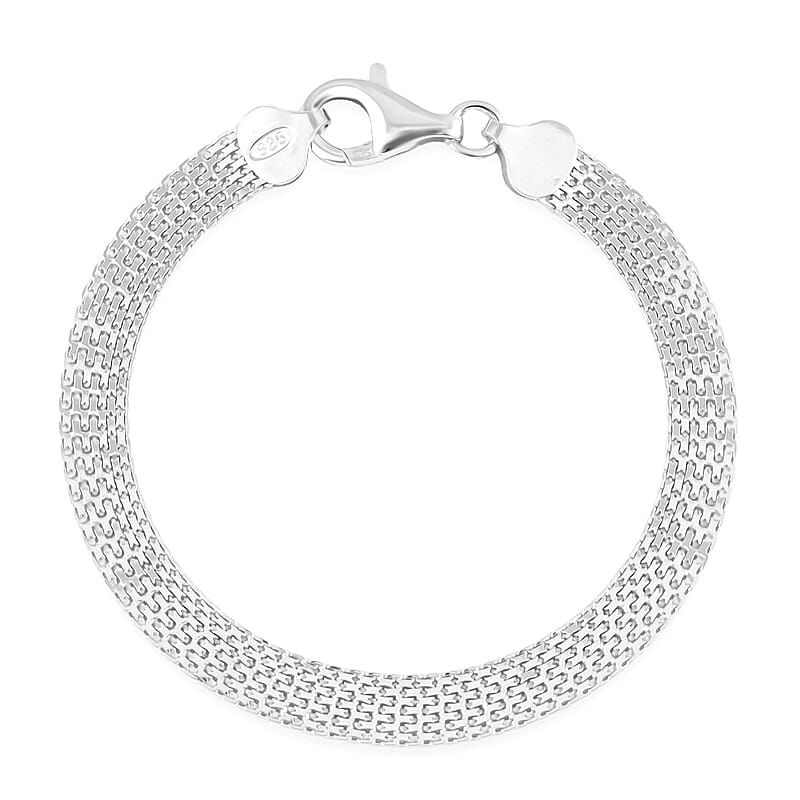 Italian Sterling Silver Bracelet (7.50 In) 6.53 Grams