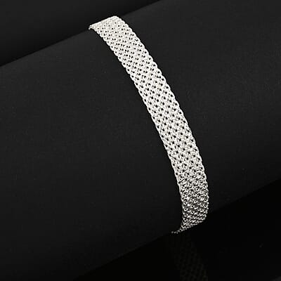 Italian Sterling Silver Bracelet (7.50 In) 6.53 Grams