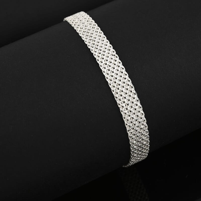 Italian Sterling Silver Bracelet (7.50 In) 6.53 Grams