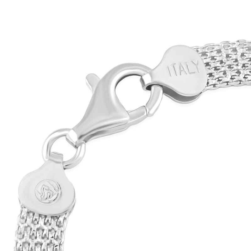 Italian Sterling Silver Bracelet (7.50 In) 6.53 Grams