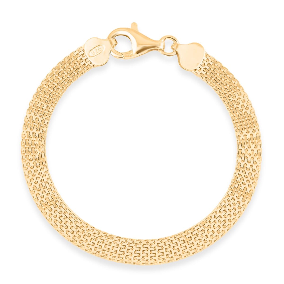 Popcorn Chain Bracelet in 14K Yellow Gold Over Sterling Silver (7.50 In) 6.80 Grams image number 0