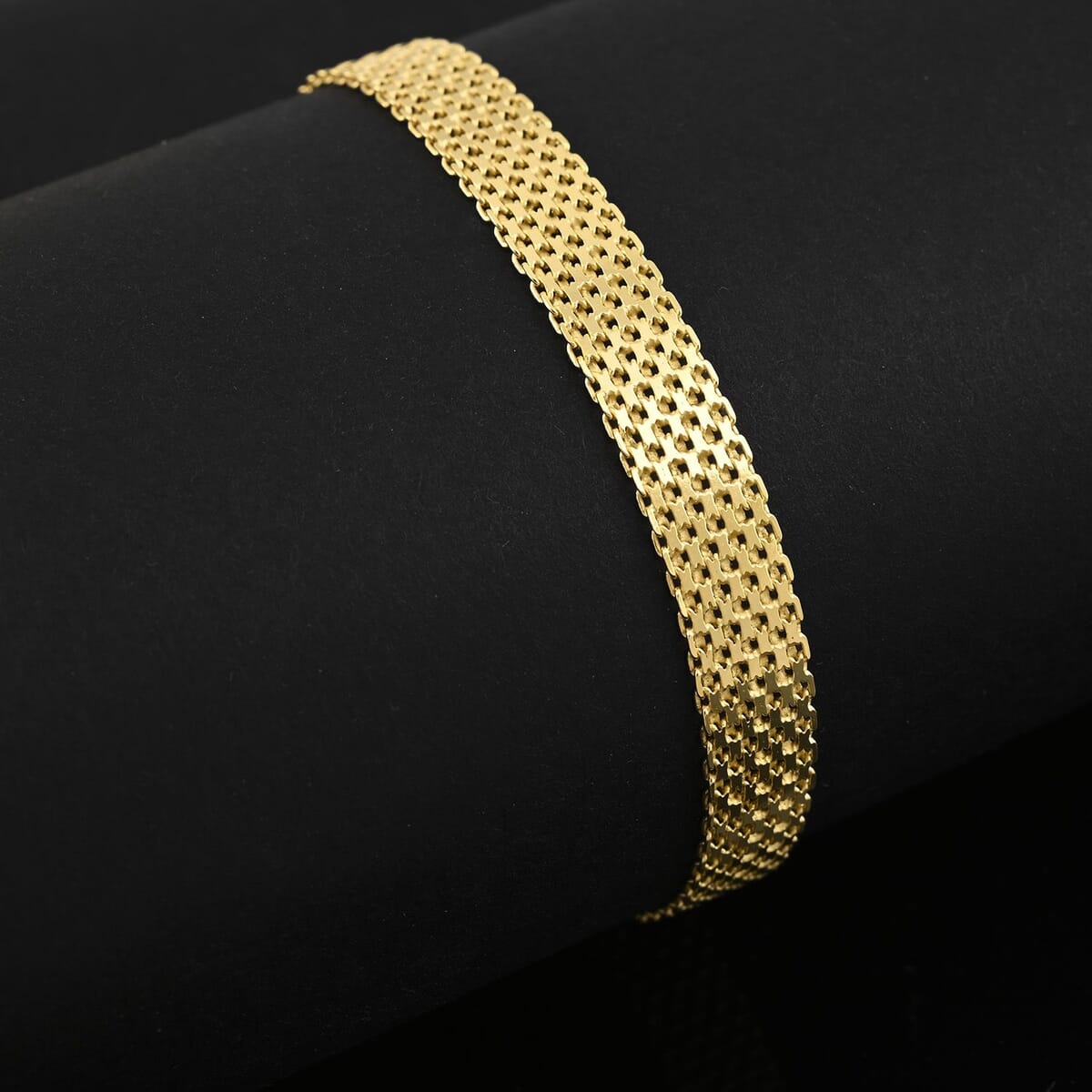 Popcorn Chain Bracelet in 14K Yellow Gold Over Sterling Silver (7.50 In) 6.80 Grams image number 1