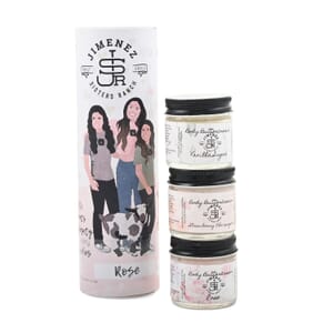 Jimenez Sisters Ranch Goat Milk Body Buttercream Trio Sampler- Sweetheart Collection (1oz x3) with Free Goat Milk Bath Soak