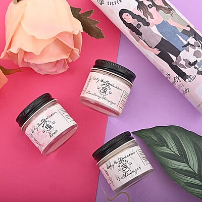 Jimenez Sisters Ranch Goat Milk Body Buttercream Trio Sampler- Sweetheart Collection (1oz x3) with Free Goat Milk Bath Soak