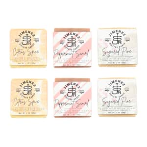 Jimenez Sisters Ranch Goat Milk Bar Soap Sampler-Traditional Holiday (1oz x6)