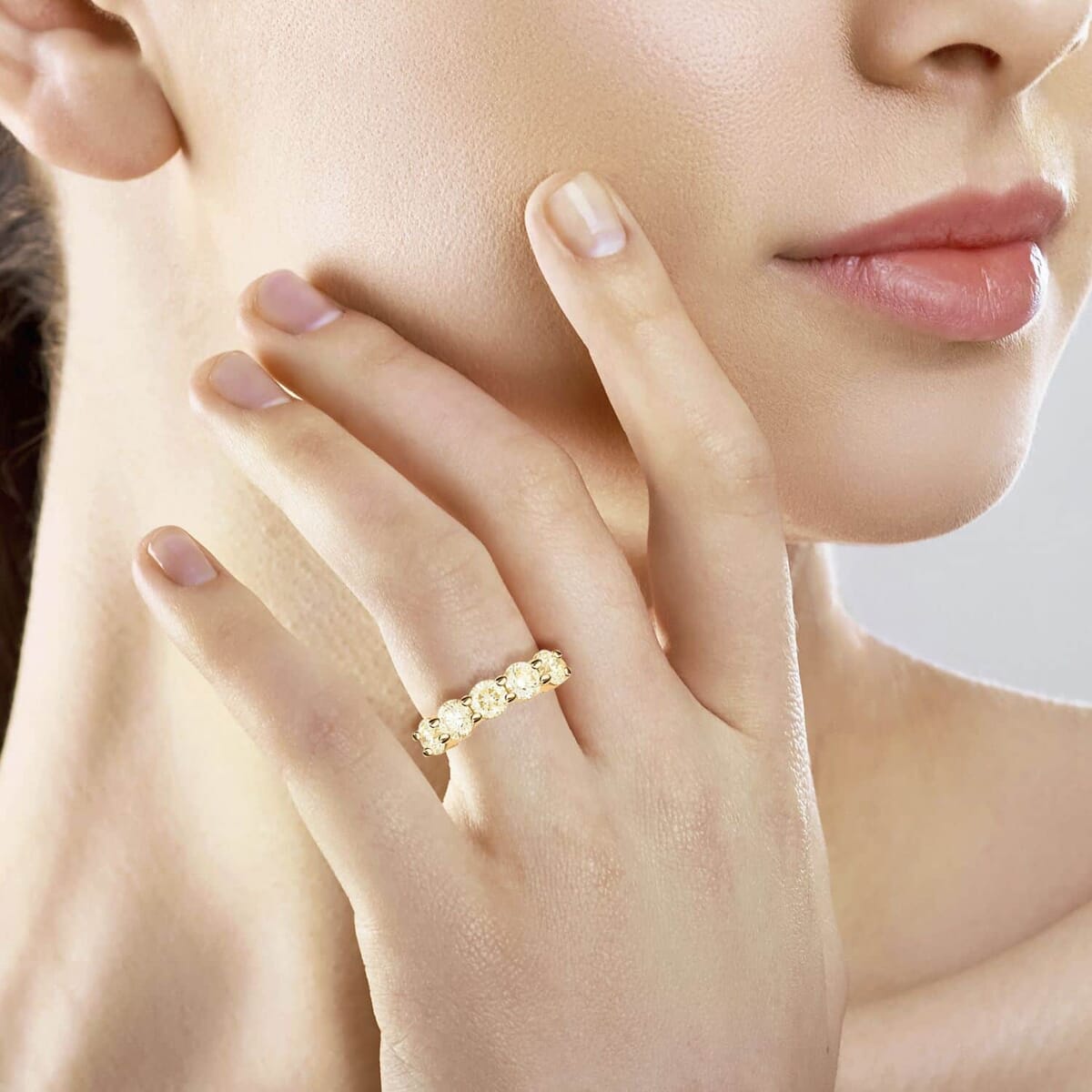 Modani 18K Yellow Gold Natural Yellow Diamond Ring (Size 9.5) (6.88 g) 2.55 ctw image number 2