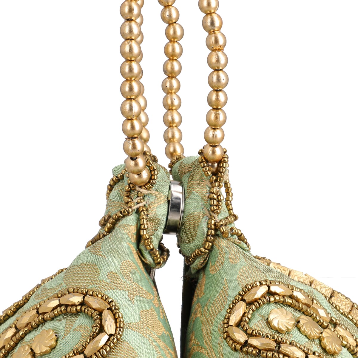 Set of 2 Sea Green Potli Bag image number 8