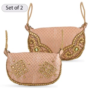 Set of 2 Pink Potli Bag
