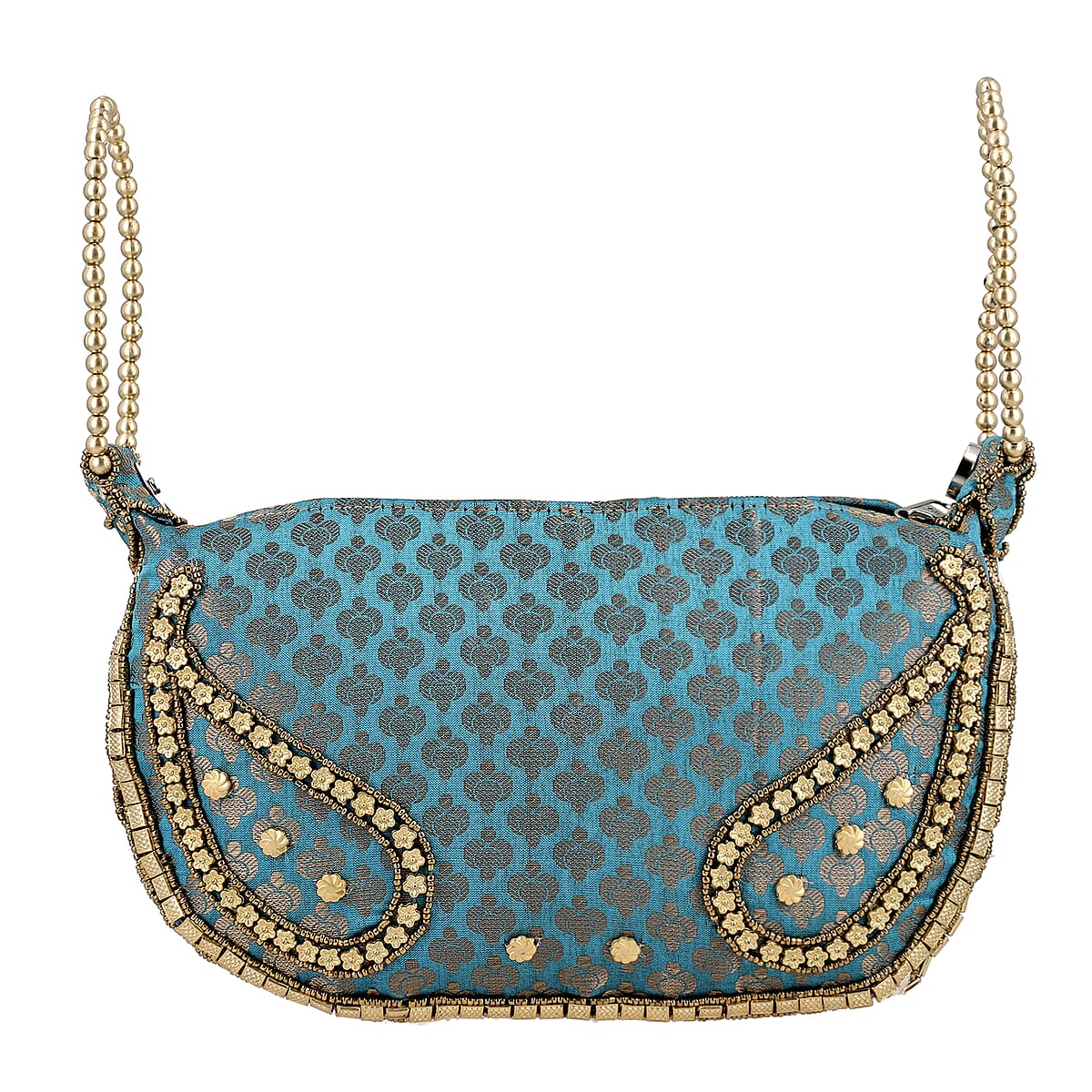 Set of 2 Turquoise Potli Bag image number 3
